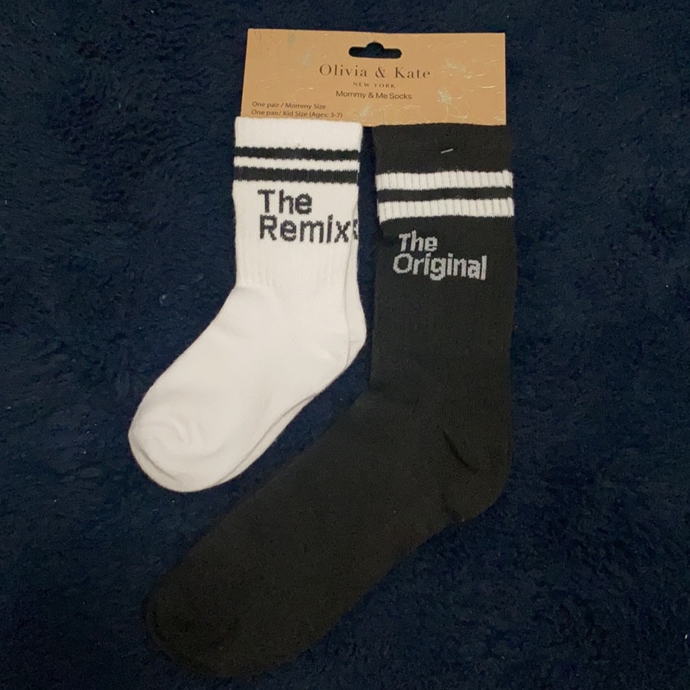 NWT Olivia & Kate New York Mommy & Me Socks One Pair/Mommy Size One Pair/Kid